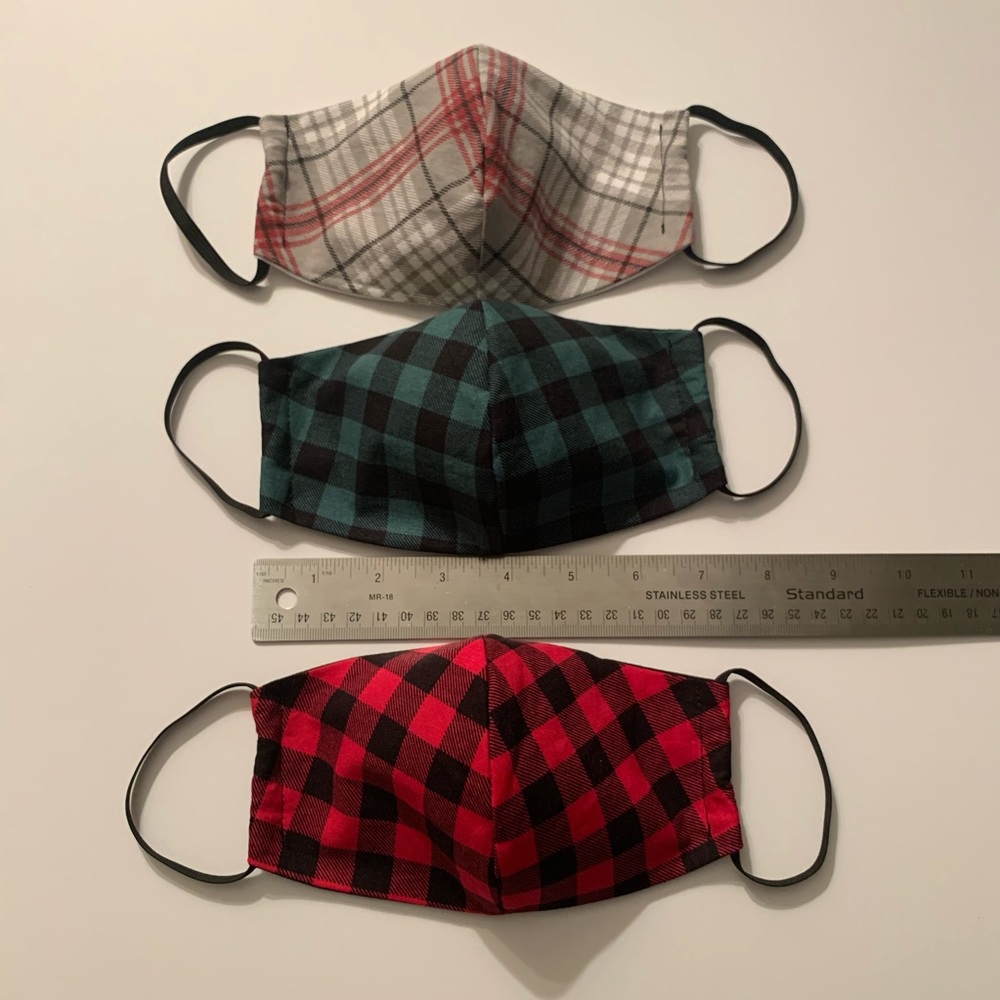 Woman's Plaid Face Mask Bundle - Picture 6 of 8